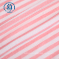 Super Soft Stripe Print Polyester Stretch Samtstoff